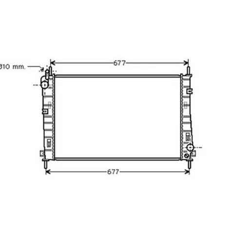 Radiateur de refroidissement moteur pour FORD FOCUS III ph.1 2011-2014, OEM: 1377542, Neuf