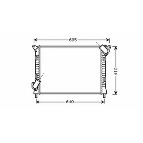 Radiateur de refroidissement moteur pour MINI ONE/COOPER R50/R53 2001-2004, OEM: 1475554, Neuf