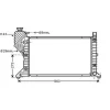 Radiateur de refroidissement moteur pour MERCEDES SPRINTER I ph.1 1995-2000 (W900-W904), OEM: 9015003500, Neuf