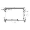Radiateur de refroidissement moteur pour MERCEDES CLASSE C ph.1 2007-2011 (W204), OEM: 2045000203, Neuf