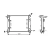 Radiateur de refroidissement moteur pour FIAT PANDA III depuis 2012, OEM: 51939067, Neuf