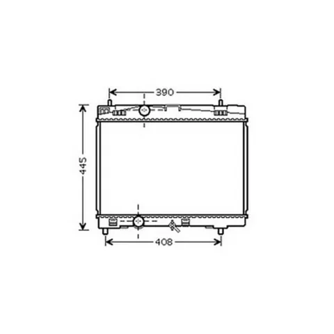 Radiateur de refroidissement moteur pour TOYOTA YARIS III ph.1 2011-2014, OEM: 164000Q040, Neuf