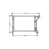 Radiateur de refroidissement moteur pour MINI ONE/COOPER R50/R53 2001-2004, OEM: 1475552, Neuf