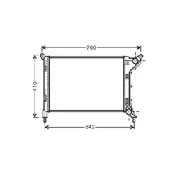 Radiateur de refroidissement moteur pour MINI ONE/COOPER R50/R53 2001-2004, OEM: 1475552, Neuf