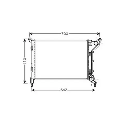 Radiateur de refroidissement moteur pour MINI ONE/COOPER R50/R53 2001-2004, OEM: 1475552, Neuf