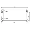 Radiateur de refroidissement moteur pour VOLKSWAGEN GOLF VII ph.1 2012-2016, OEM: 5Q0121251EB, Neuf