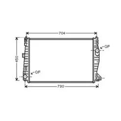 Radiateur de refroidissement moteur pour ALFA ROMEO 159 depuis 2005, OEM: 50510146, Neuf