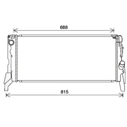 Radiateur de refroidissement moteur pour MINI ONE/COOPER F55/F56 2014-2021, OEM: 17117617635, Neuf