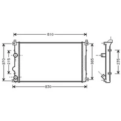 Radiateur de refroidissement moteur pour NISSAN INTERSTAR ph.2 depuis 2003, OEM: 2140000QAH, Neuf
