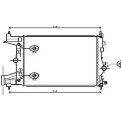 Radiateur de refroidissement moteur pour OPEL ASTRA J 2010-2012, OEM: 13267652, Neuf