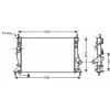 Radiateur de refroidissement moteur pour FORD C-MAX I ph.1 2003-2007, OEM: 1230987, Neuf
