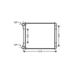 Radiateur de refroidissement moteur pour AUDI A2 depuis 2000, OEM: 8Z0121251D, Neuf