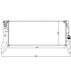 Radiateur de refroidissement moteur pour BMW Serie 2 F45/F46 ACTIVE TOURER 2014-2017, OEM: 17117617633, Neuf