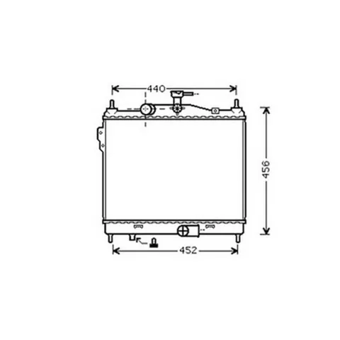 Radiateur de refroidissement moteur pour HYUNDAI GETZ ph.2 2006-2009, OEM: 253101C600, Neuf