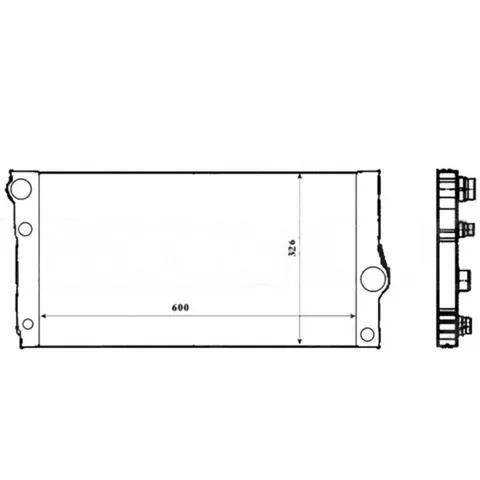 Radiateur de refroidissement moteur pour BMW Serie 5 F10 2010-2013, OEM: 17107562587, Neuf
