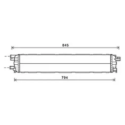 Radiateur de refroidissement moteur pour AUDI A4 IV ph.2 2012-2015, OEM: 4G0145804, Neuf