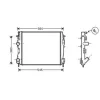 Radiateur de refroidissement moteur pour NISSAN KUBISTAR 2003-2010, OEM: 2140000QA2, Neuf