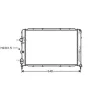 Radiateur de refroidissement moteur pour RENAULT SCENIC I ph.2 1999-2003, OEM: 7700838133, Neuf