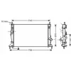 Radiateur de refroidissement moteur pour MAZDA 3 I 2003-2009, OEM: 1305492, Neuf