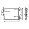 Radiateur de refroidissement moteur pour MERCEDES CLASSE ML ph.1 1998-2001 (W163), OEM: 1635000003, Neuf