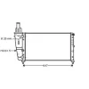 Radiateur de refroidissement moteur pour LANCIA Y ph.1 1996-2003, OEM: 46407450, Neuf