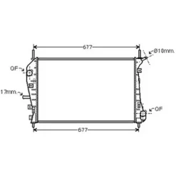 Radiateur de refroidissement moteur pour FORD MONDEO II ph.2 2003-2007, OEM: 1216264, Neuf