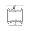 Radiateur de refroidissement moteur pour HYUNDAI i10 I ph.2 2010-2013, OEM: 253100X100, Neuf