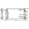Radiateur de refroidissement moteur pour MERCEDES SPRINTER II ph.1 2006-2013 (W906), OEM: 9065000302, Neuf