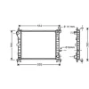 Radiateur de refroidissement moteur pour FORD FOCUS I ph.1 1998-2001, OEM: 1671968, Neuf