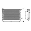 Radiateur de refroidissement moteur pour MERCEDES CLASSE A 2001-2004 (W168), OEM: 1685001202, Neuf