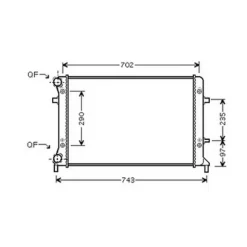 Radiateur de refroidissement moteur pour VOLKSWAGEN PASSAT B7 2011-2014, OEM: 5K0121251AB, Neuf