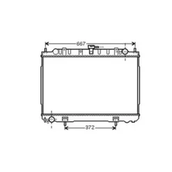 Radiateur de refroidissement moteur pour NISSAN X-TRAIL 2001-2007, OEM: 214108H800, Neuf
