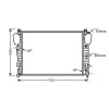 Radiateur de refroidissement moteur pour MERCEDES CLASSE S 1998-2002 (W220), OEM: 2205000903, Neuf