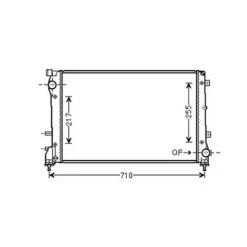 Radiateur de refroidissement moteur pour FIAT 500 ph.1 2007-2015, OEM: 51835027, Neuf