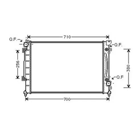 Radiateur de refroidissement moteur pour AUDI A6 II ph.1 1997-2001, OEM: 4B0121251A, Neuf