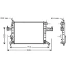 Radiateur de refroidissement moteur pour OPEL CORSA C ph.1 2000-2003, OEM: 09201958, Neuf