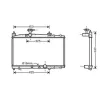 Radiateur de refroidissement moteur pour TOYOTA YARIS VERSO depuis 2000, OEM: 1640033070, Neuf