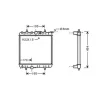 Radiateur de refroidissement moteur pour PEUGEOT 106 ph.2 1998-2005, OEM: 133037, Neuf