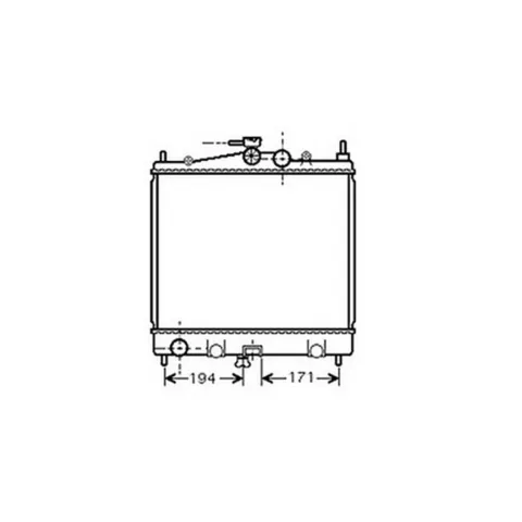Radiateur de refroidissement moteur pour RENAULT CLIO III ph.1 2005-2009, OEM: 21410AX600, Neuf