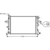 Radiateur de refroidissement moteur pour OPEL ASTRA G 1998-2004, OEM: 93177121, Neuf