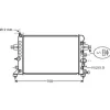 Radiateur de refroidissement moteur pour OPEL ASTRA H 2004-2007, OEM: 1300266, Neuf