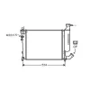 Radiateur de refroidissement moteur pour PEUGEOT 306 ph.2 1999-2001, OEM: 133051, Neuf