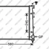 Radiateur de refroidissement pour FIAT 500 phase I, du 07/2007 au 07/2015, Neuf