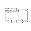 Radiateur de refroidissement moteur pour CITROËN C5 I ph.1 2001-2004, OEM: 133063, Neuf