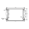 Radiateur de refroidissement moteur pour AUDI A4 III 2004-2007, OEM: 8E0121251C, Neuf