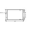 Radiateur de refroidissement moteur pour VOLKSWAGEN POLO III ph.1 1994-1999, OEM: 6K0121253G, Neuf