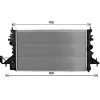 Radiateur de refroidissement moteur pour OPEL ASTRA K 2016-2019, OEM: 13453905, Neuf