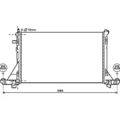 Radiateur de refroidissement moteur pour RENAULT MASTER III ph.1 2010-2014, OEM: 2140000Q2E, Neuf