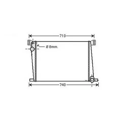 Radiateur de refroidissement moteur pour MINI ONE/COOPER R56 2006-2010, OEM: 17118675266, Neuf