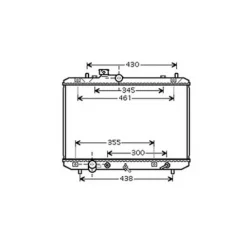 Radiateur de refroidissement moteur pour SUZUKI SWIFT I 2005-2006, OEM: 1770063J10, Neuf